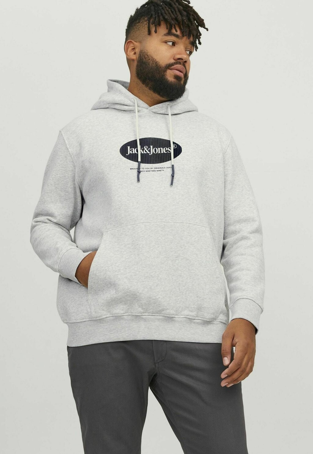 

Толстовка JORDALSTON BRANDING PLS Jack & Jones, белый меланж