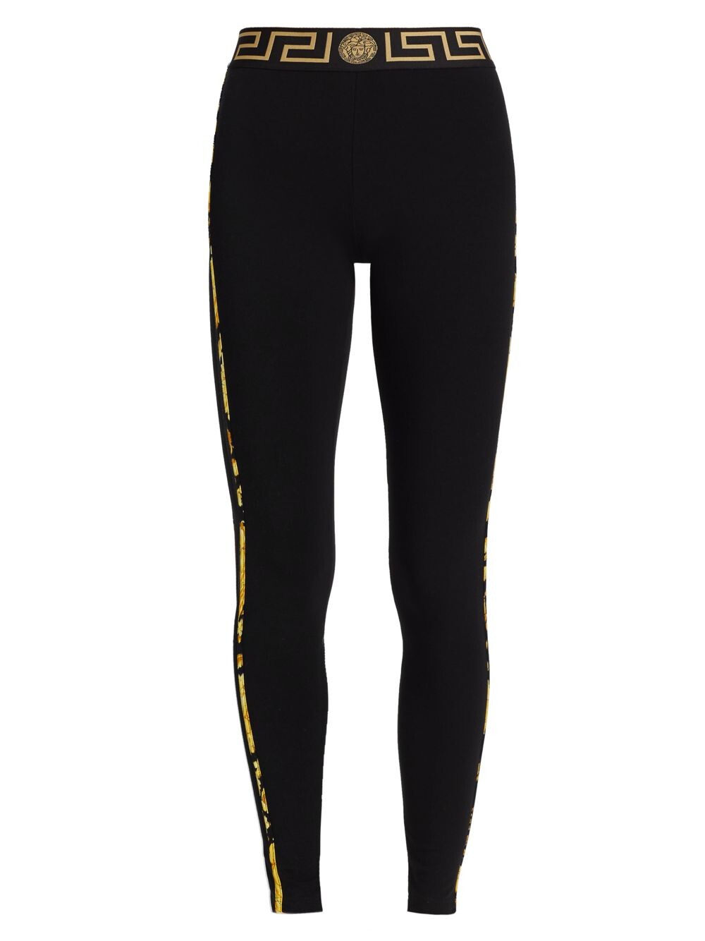 

Леггинсы с каймой Greca Versace, черный