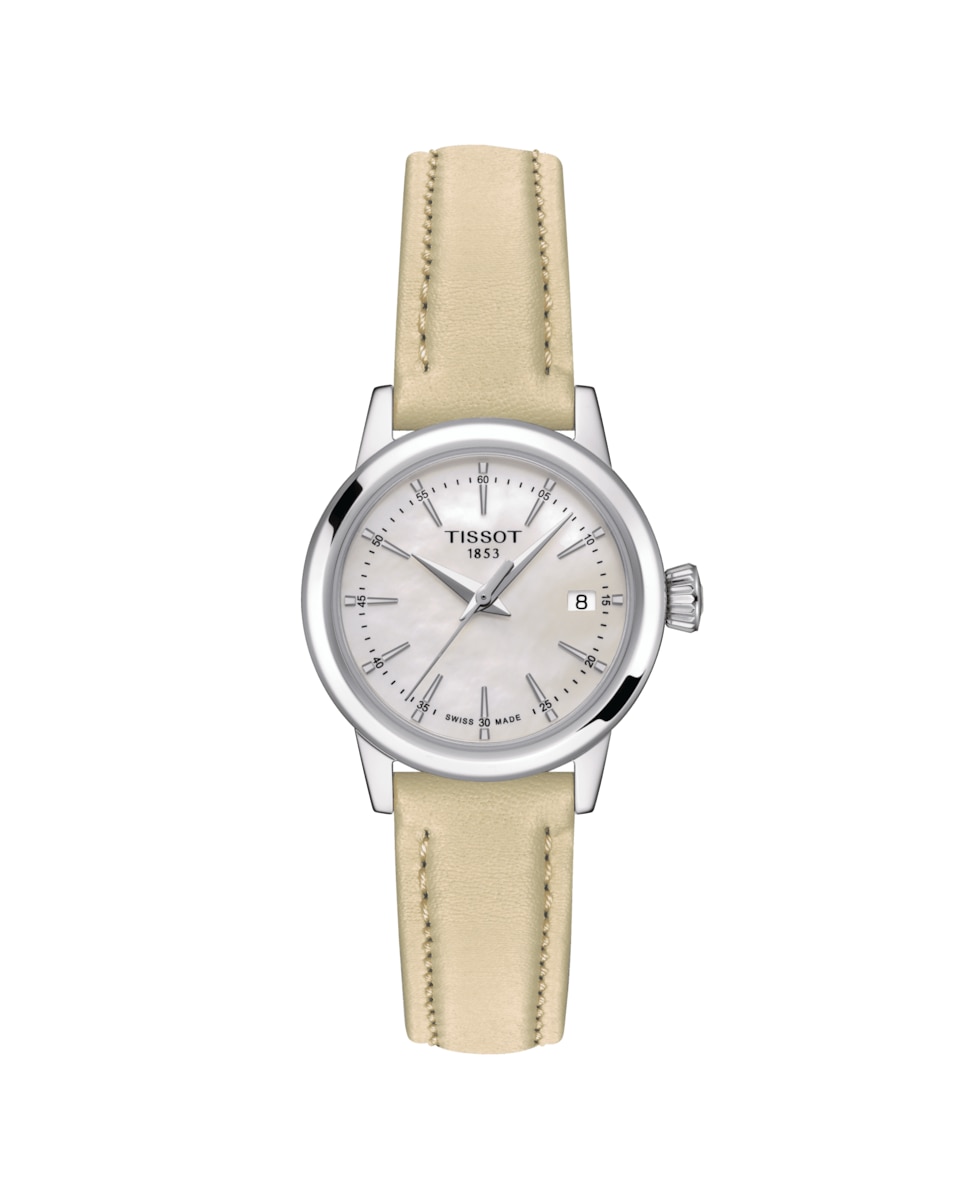 цена Женские часы коллекции Classic Dream из натуральной кожи Tissot