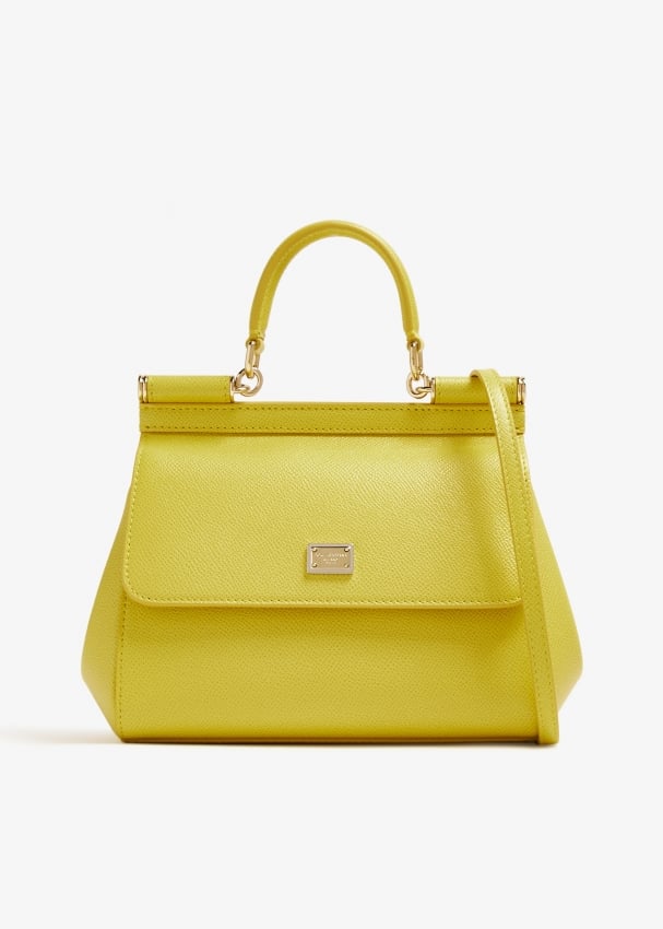 Сумка Dolce&Gabbana Medium Sicily Handbag, желтый