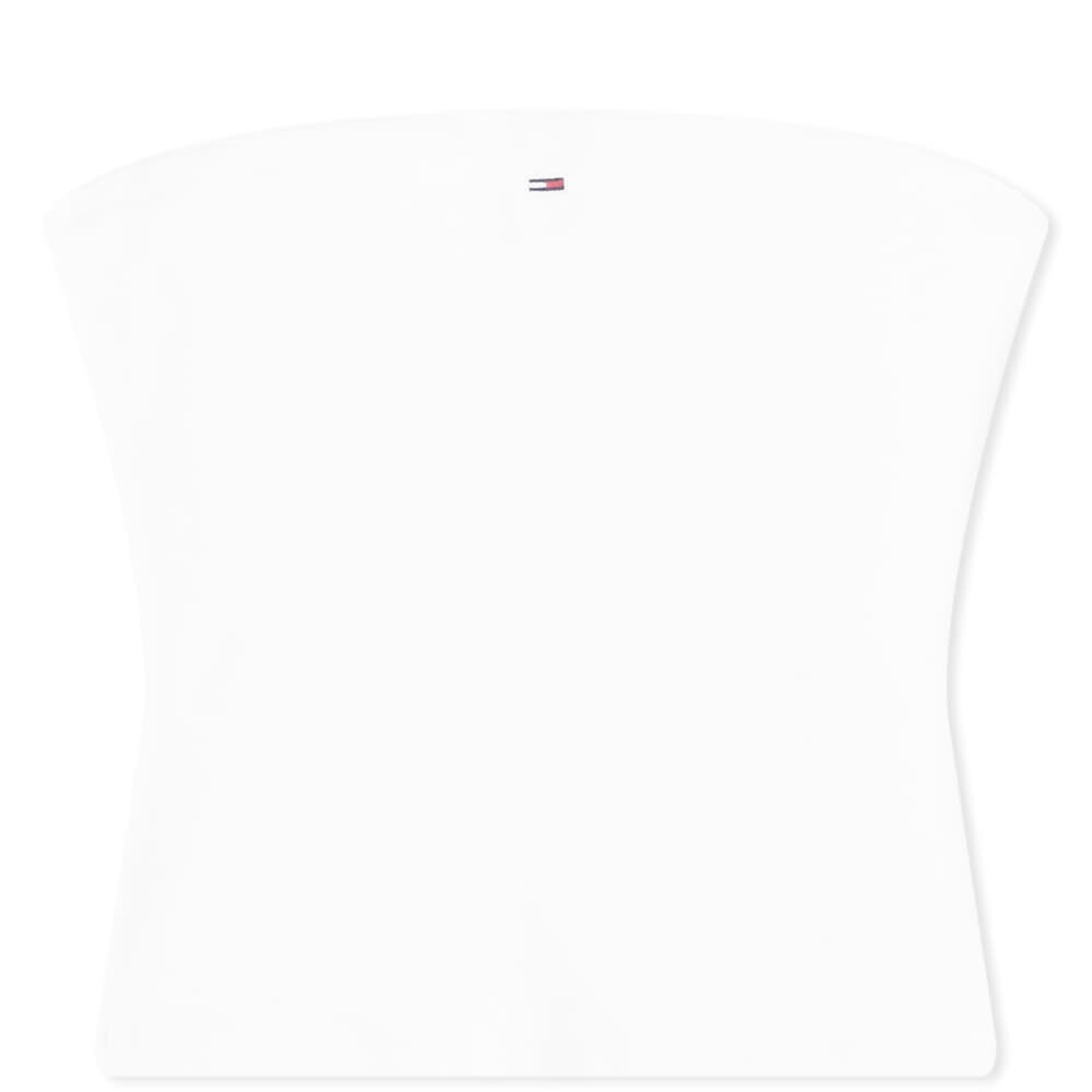 

Топ без рукавов Tommy Jeans Baby Essential, белый