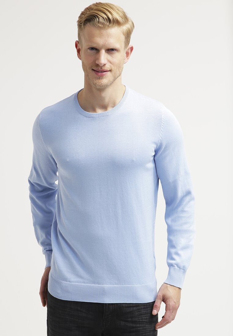 

Свитер Pier One Basic Crewneck, голубой, Синий