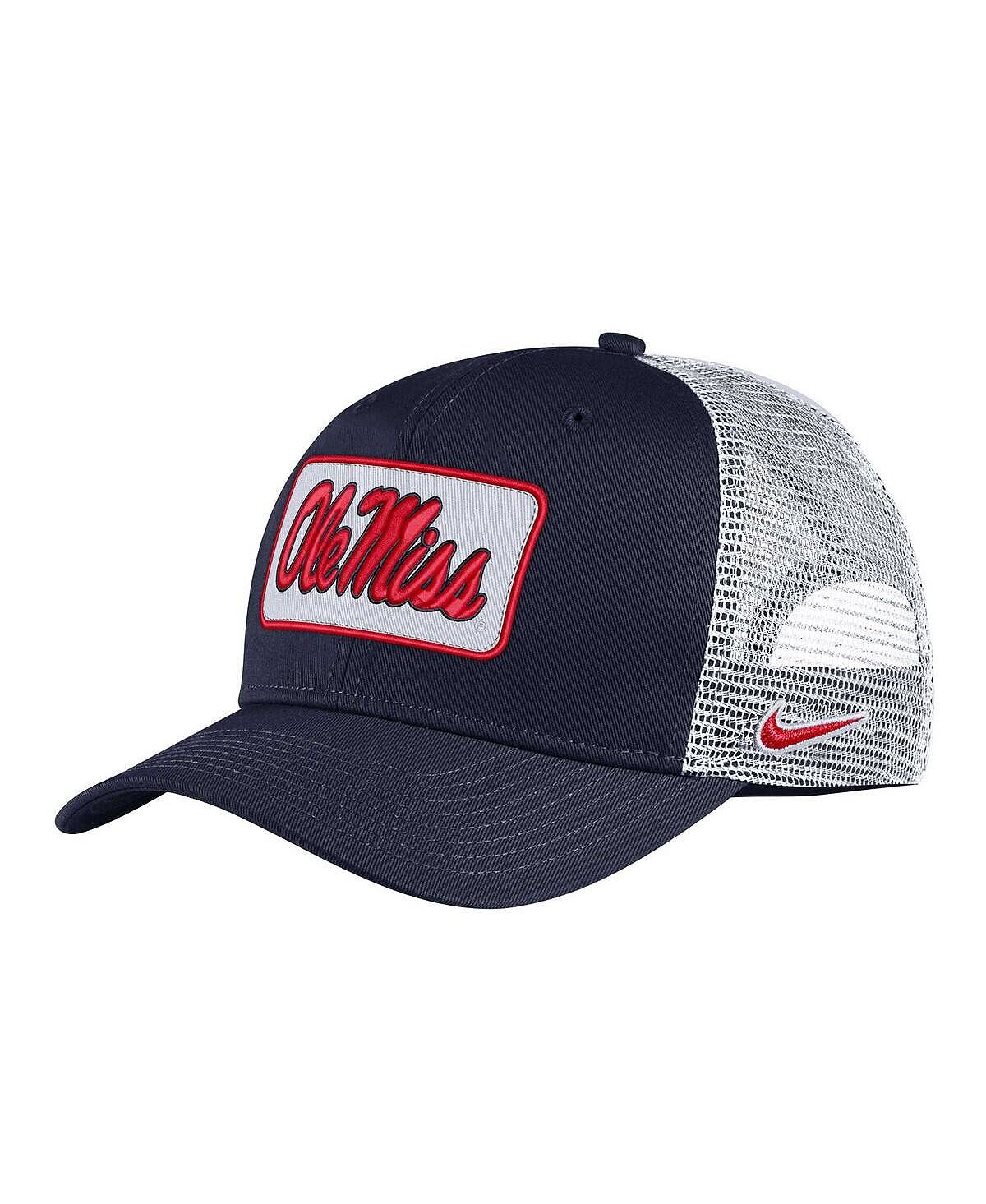 

Мужская темно-синяя кепка Ole Miss Rebels Classic99 Trucker Snapback Nike