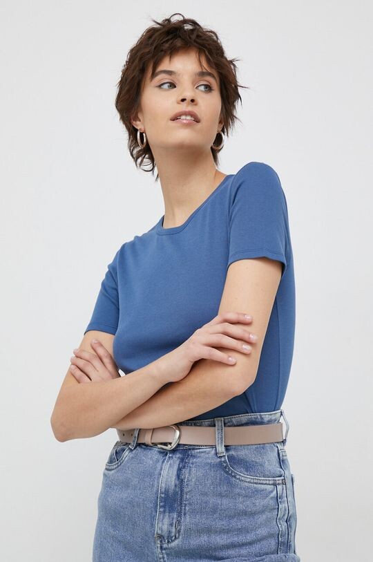 

Хлопковая футболка United Colors of Benetton, темно-синий