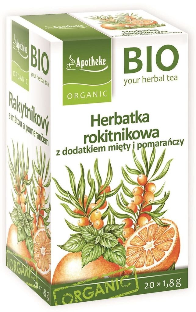 

ОБЛЕПИХОВЫЙ ЧАЙ С МЯТОЙ И АПЕЛЬСИНОМ20 х 1,8 г Biogo