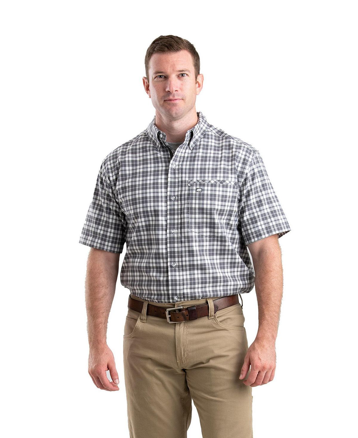 Мужская рубашка на пуговицах с коротким рукавом Foreman Flex Berne george foreman 25800 56