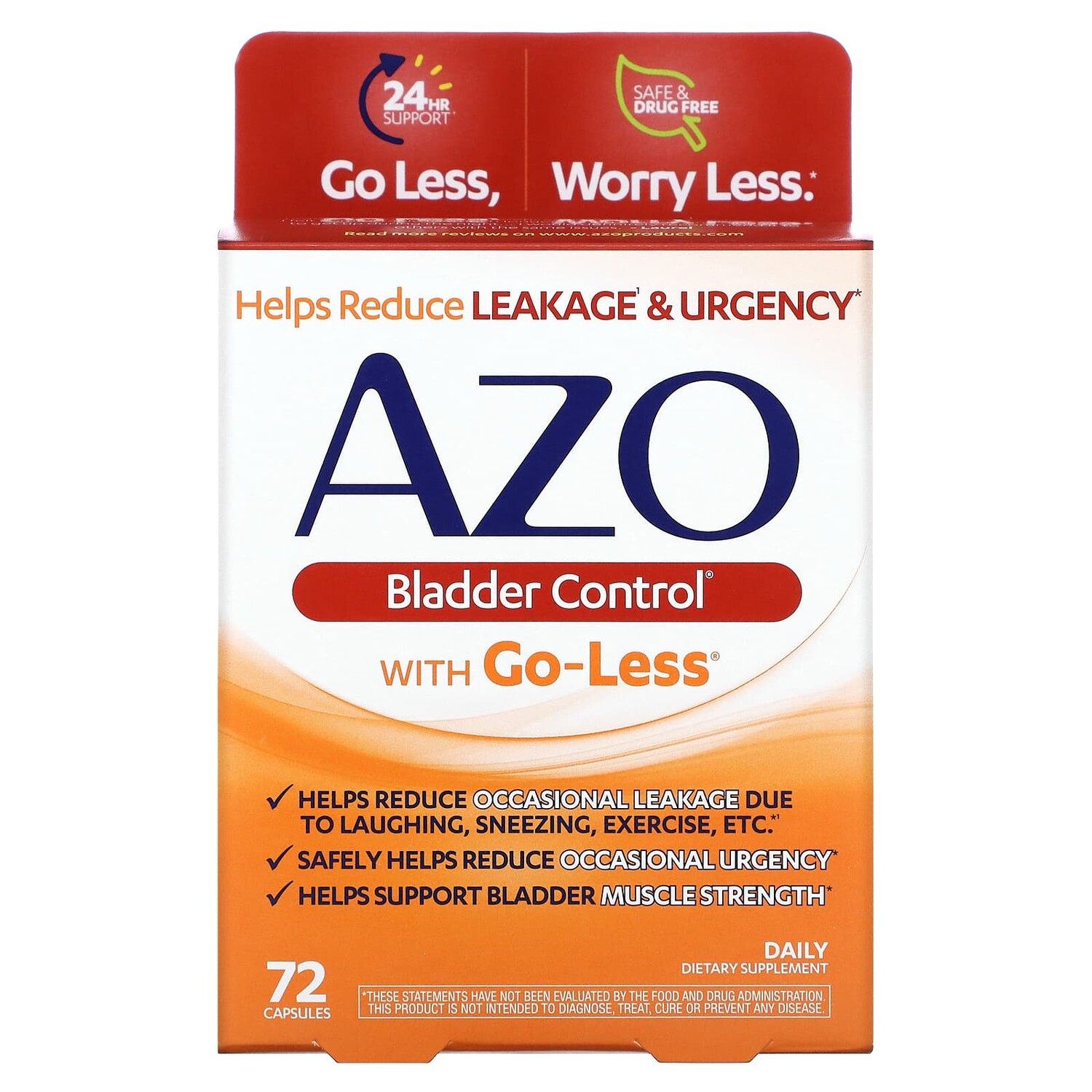 

Bladder Control с Go-Less, 72 капсулы, Azo