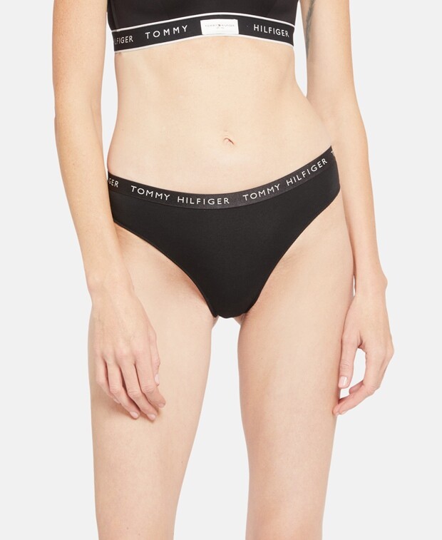 

Стринги, упаковка 3 шт. Tommy Hilfiger, черный