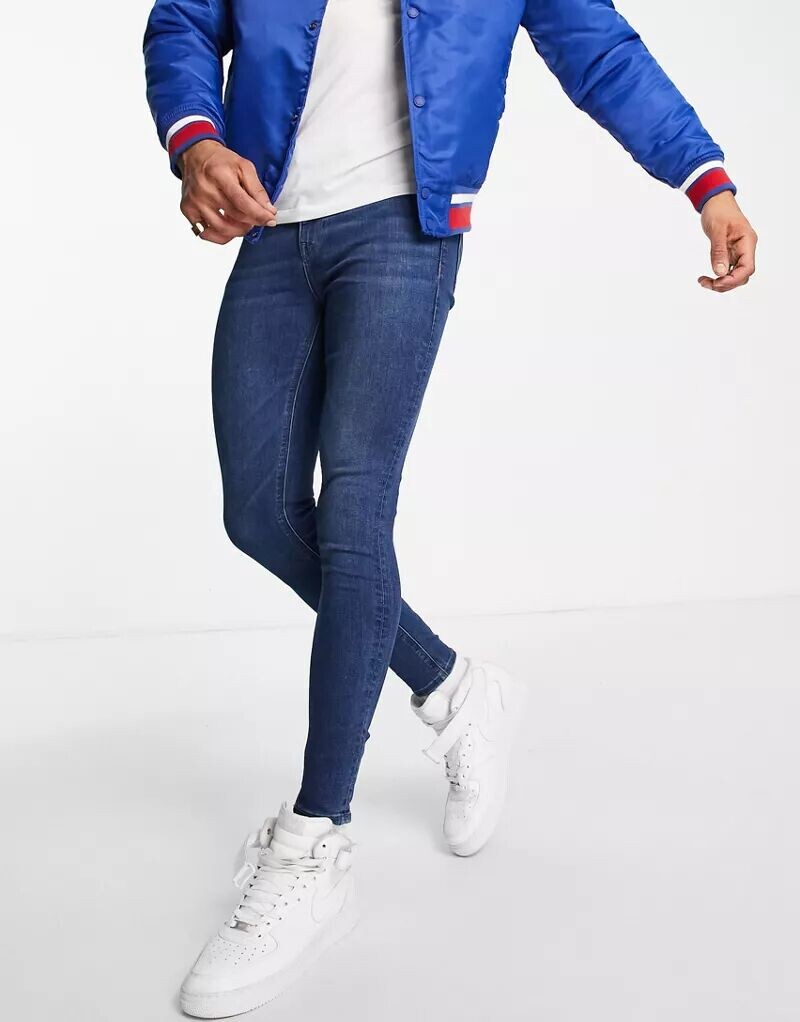 

Темные эластичные джинсы ASOS