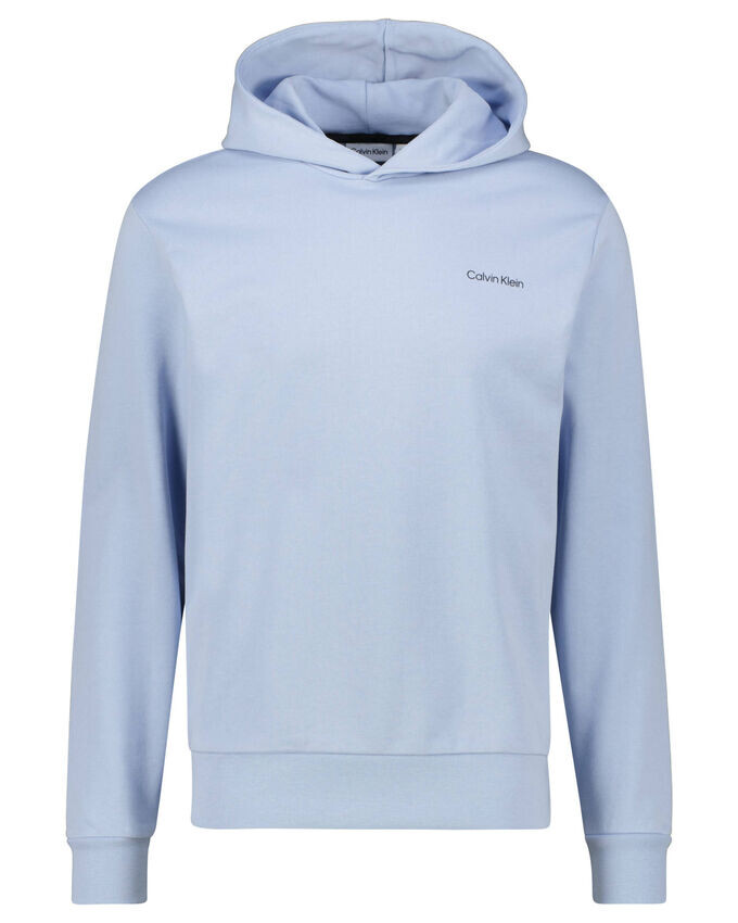 

Худи с угловатым черным логотипом Calvin Klein, синий