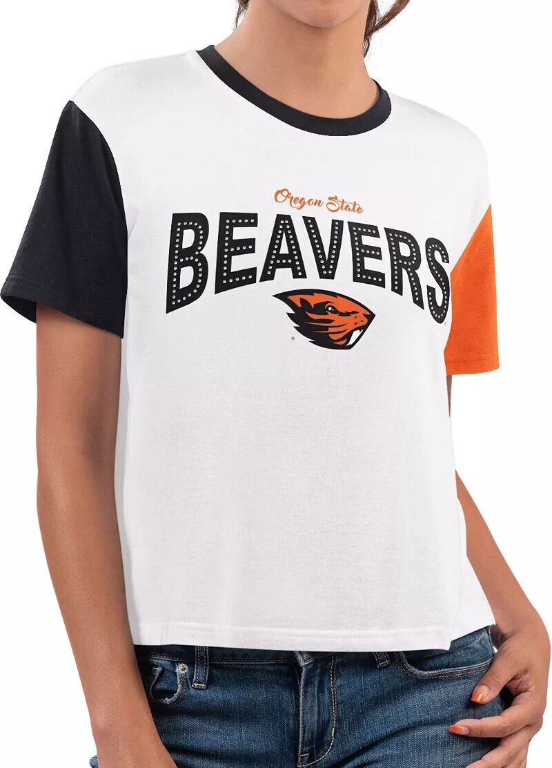 

Женская белая футболка для спринта G-III for Her Oregon State Beavers