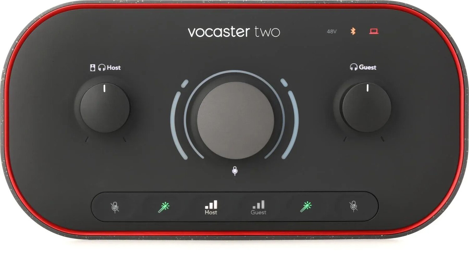 

Аудиоинтерфейс Focusrite Vocaster с двумя USB-C для подкастинга