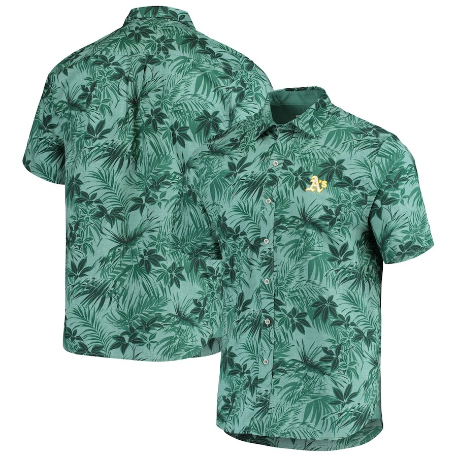 

Рубашка Tommy Bahama Oakland Athletics, зеленый