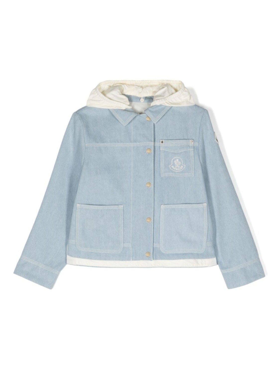 

Moncler Enfant джинсовая куртка Esbly, синий