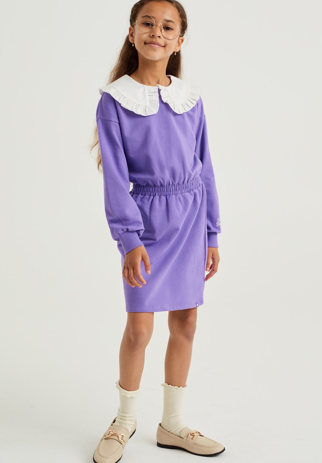 Платье из джерси WE Fashion, фиолетовое