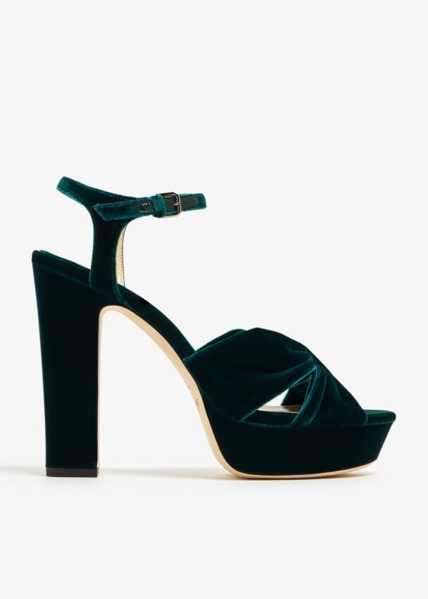 

Сандалии Jimmy Choo Heloise 120, зеленый