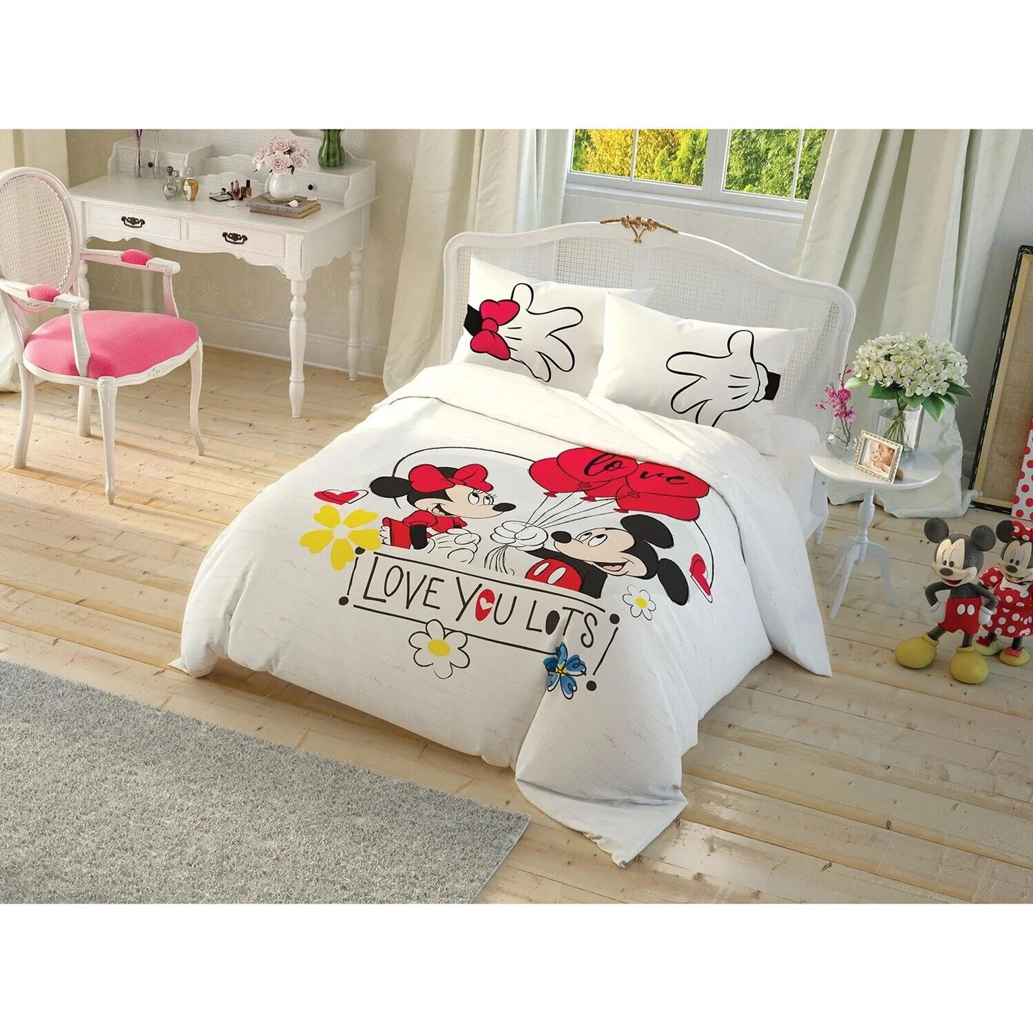 

Комплект постельного белья Tac Disney Minnie Mickey Check Animate