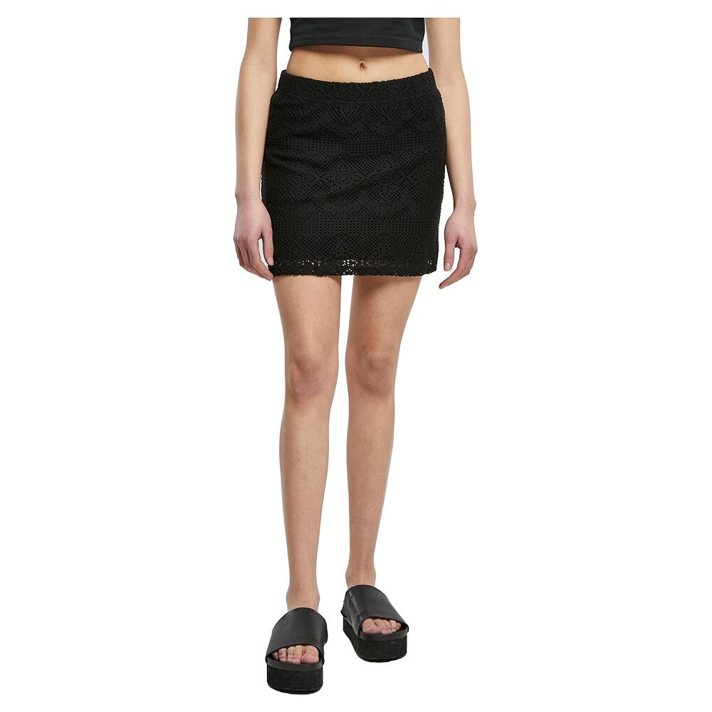 

Юбка Urban Classics Crochet Lace Short, черный