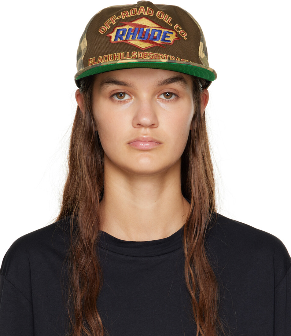 

Хаки Камуфляжная Кепка Rhude