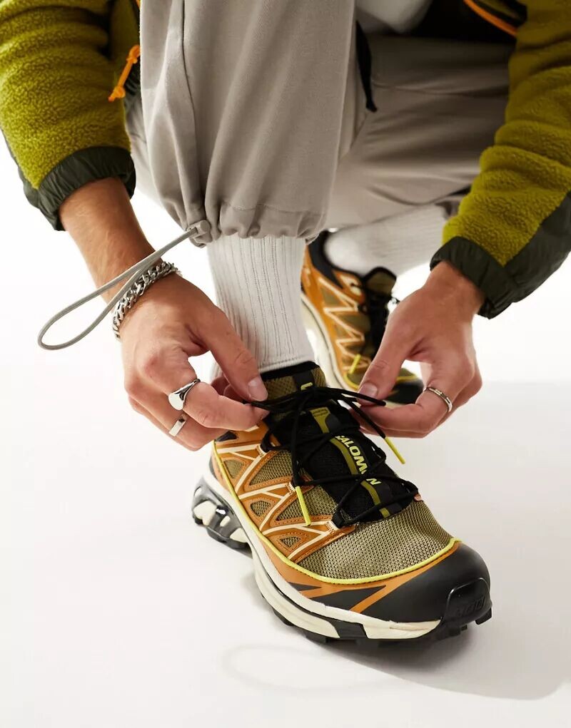 

Кроссовки Salomon XT-6 Expanse цвета ящерицы и лютика Cathay Spice