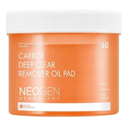 

Neogenlab Dermalogy Carrot Deep Clear Remover Oil Pad 60 подушечек - корейский уход за кожей, Dermalogy By Neogenlab