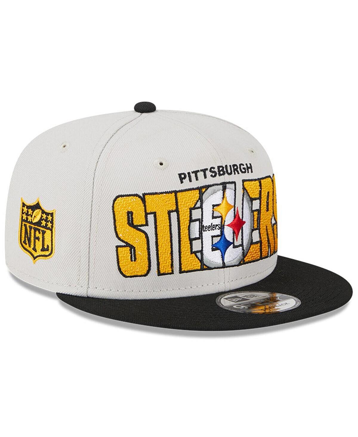 

Мужская регулируемая бейсболка Stone, черная Pittsburgh Steelers 2023 NFL Draft 9FIFTY Snapback New Era