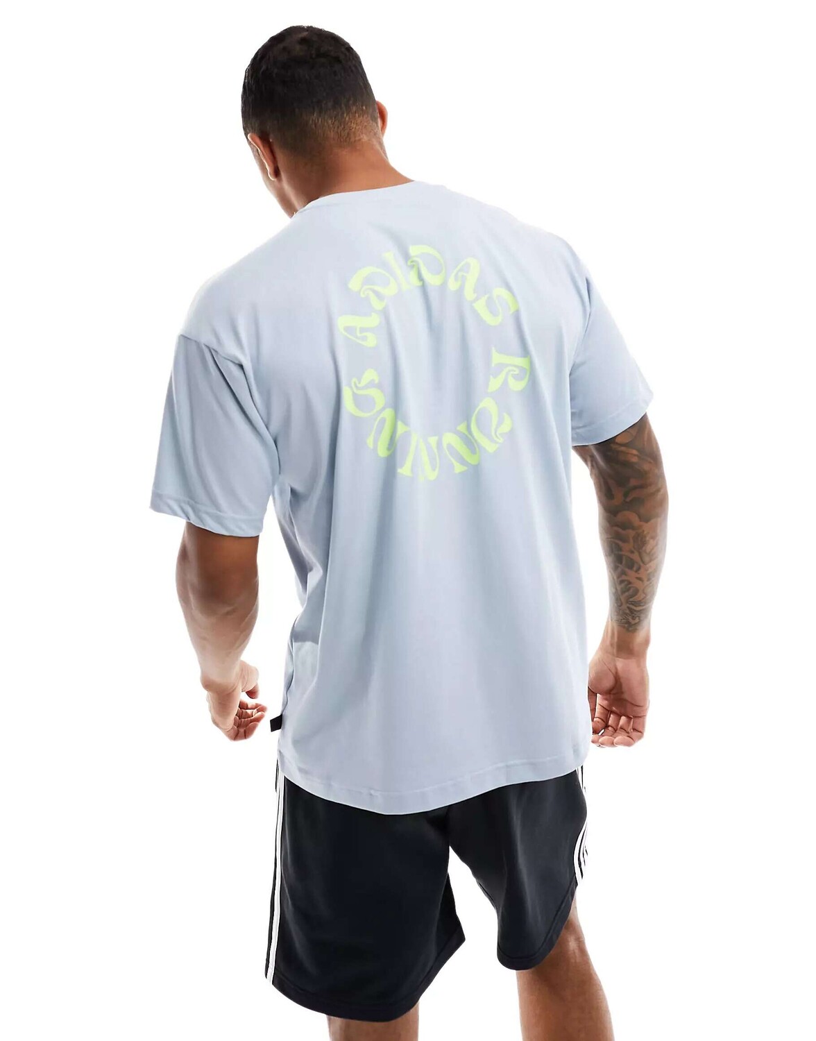 

Синяя футболка с принтом на спине adidas Running Break The Norm adidas performance, Синий