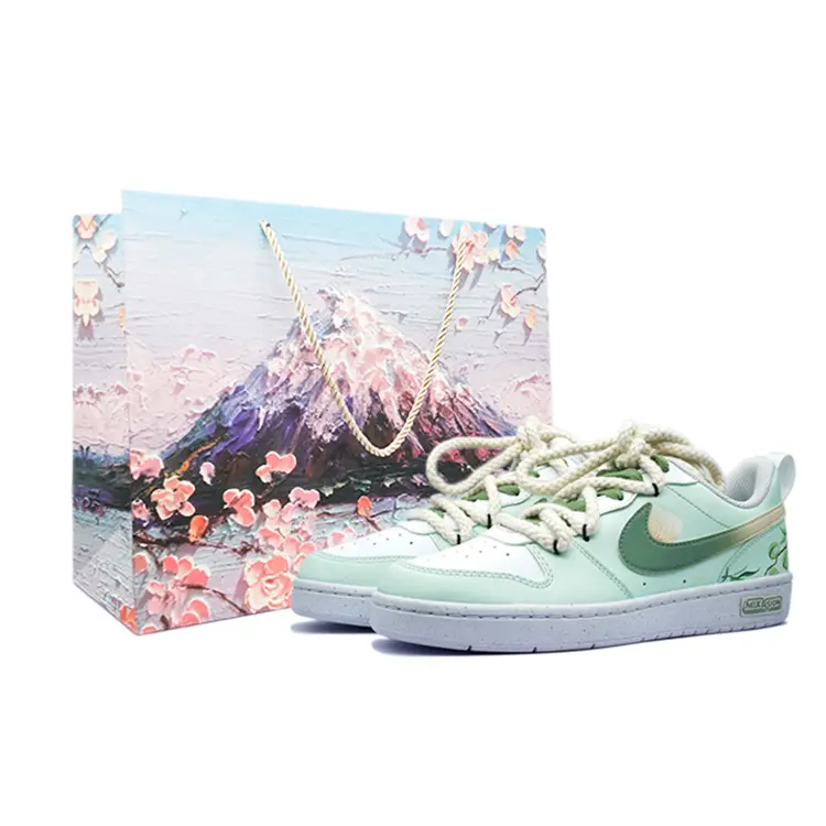 

Кроссовки Nike Court Borough Skateboarding Shoes Unisex Low-top Green, зеленый