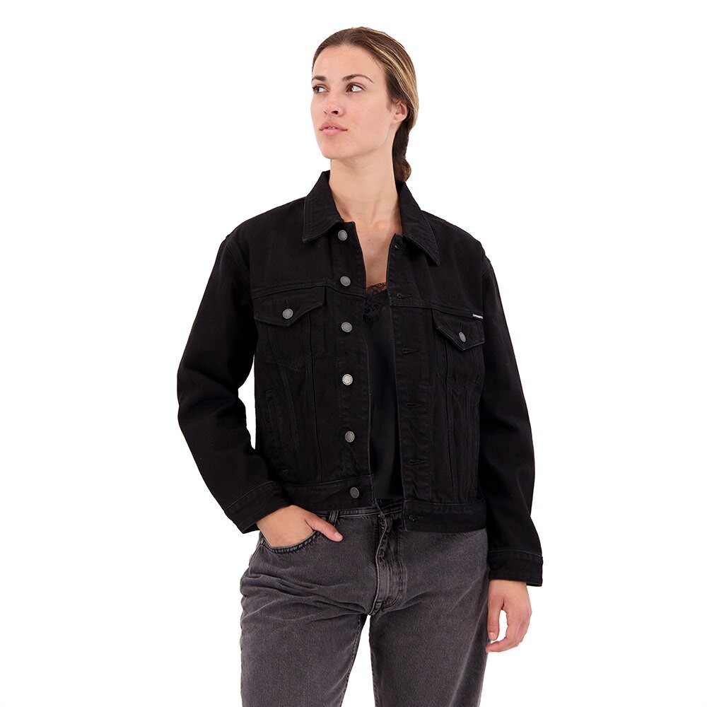 

Куртка Superdry Boyfriend Trucker, черный