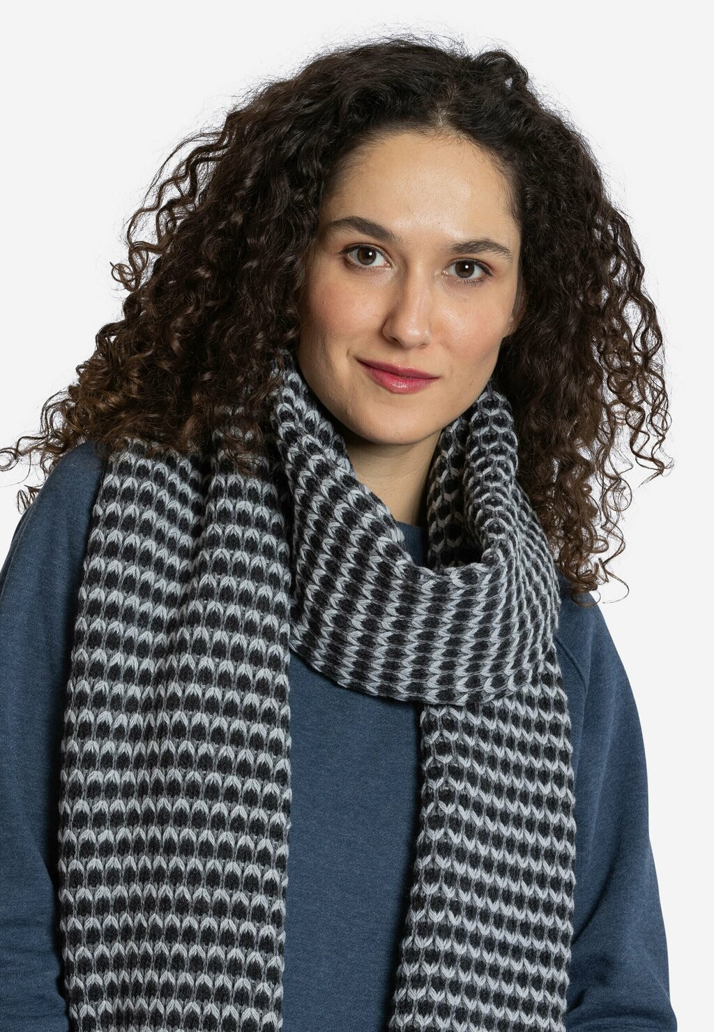 

Шарф RETRO CHARME Elkline, цвет greymelange - lightgrey
