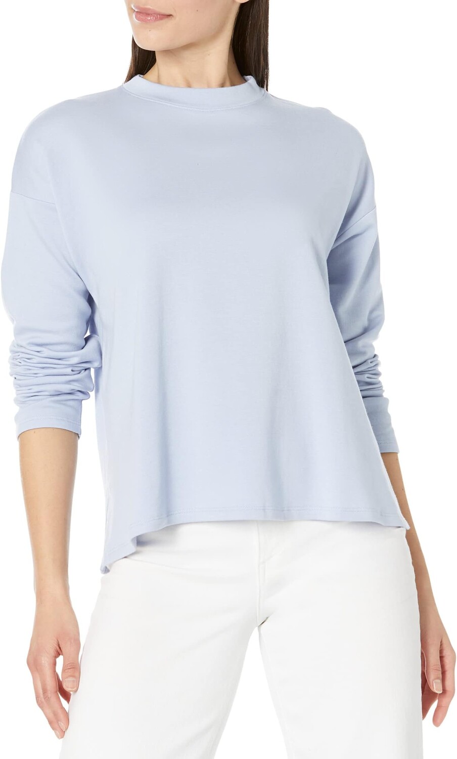 

Свободный топ с круглым вырезом Eileen Fisher, цвет Delphine