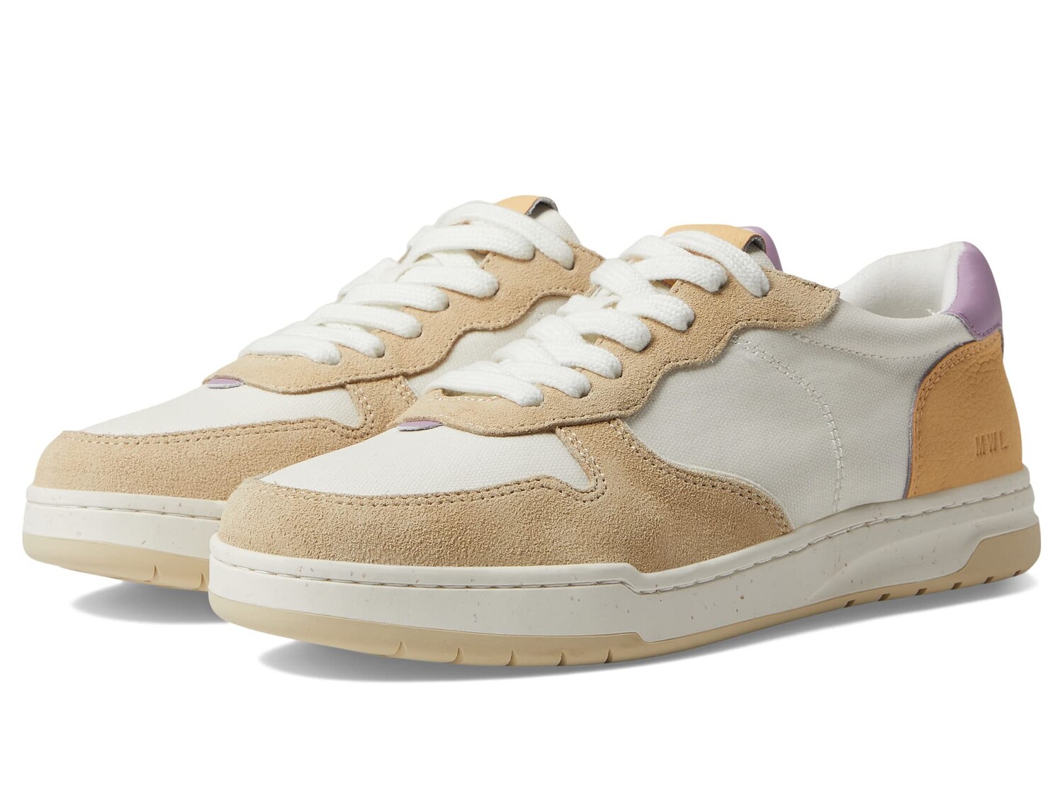 

Кроссовки Madewell Court Low-Top Sneakers in Colorblock Leather