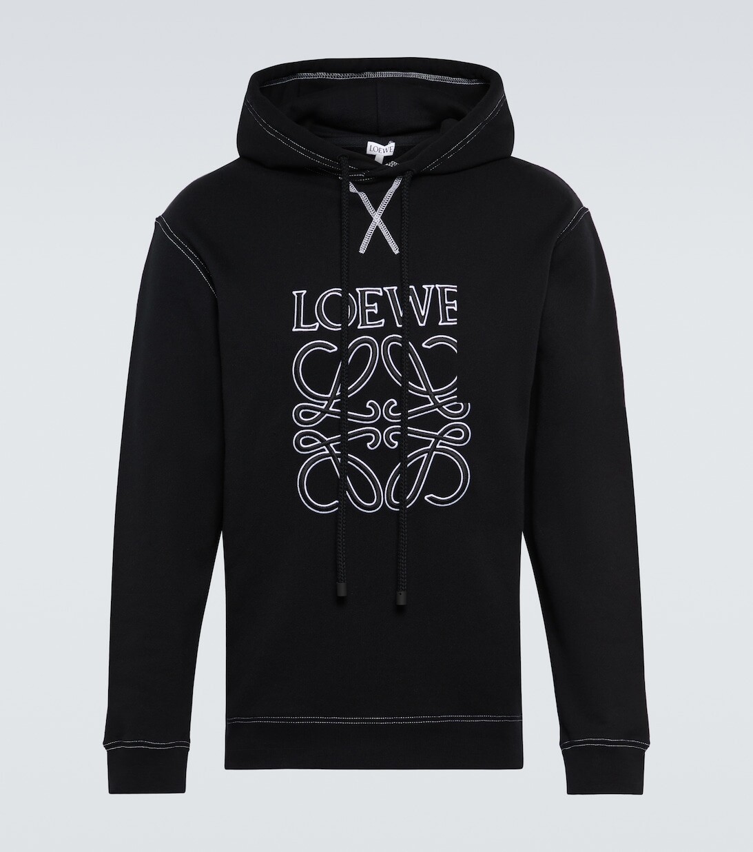 

Худи с вышивкой Anagram Loewe, черный
