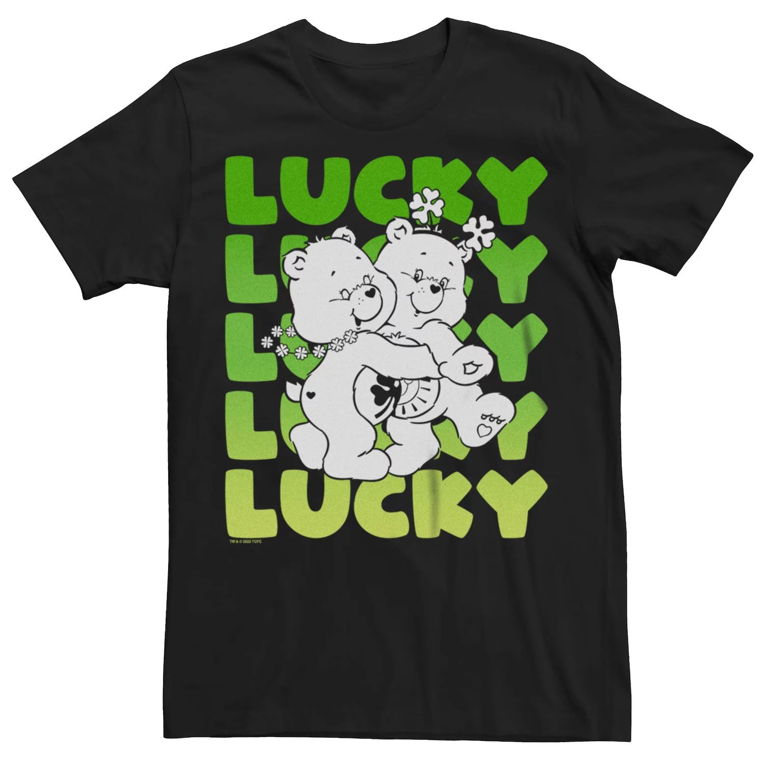 Мужская футболка с рисунком Care Bears Lucky Licensed Character