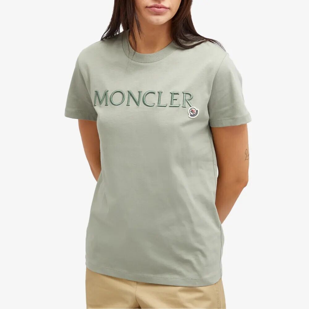 

Moncler Футболка с логотипом, серый