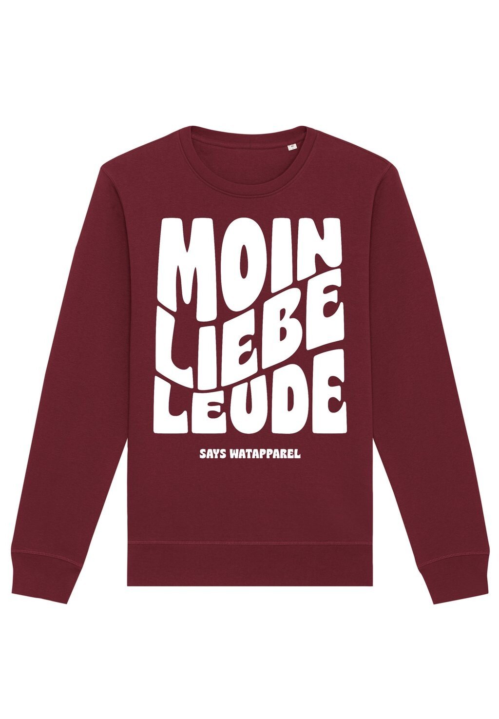 

Толстовка MOIN LIEBE LEUDE Watapparel, цвет burgundy