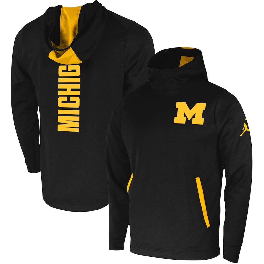 

Пуловер с капюшоном Jordan Brand Michigan Wolverines, черный