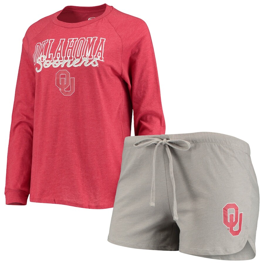 

Пижамный комплект Concepts Sport Oklahoma Sooners, малиновый