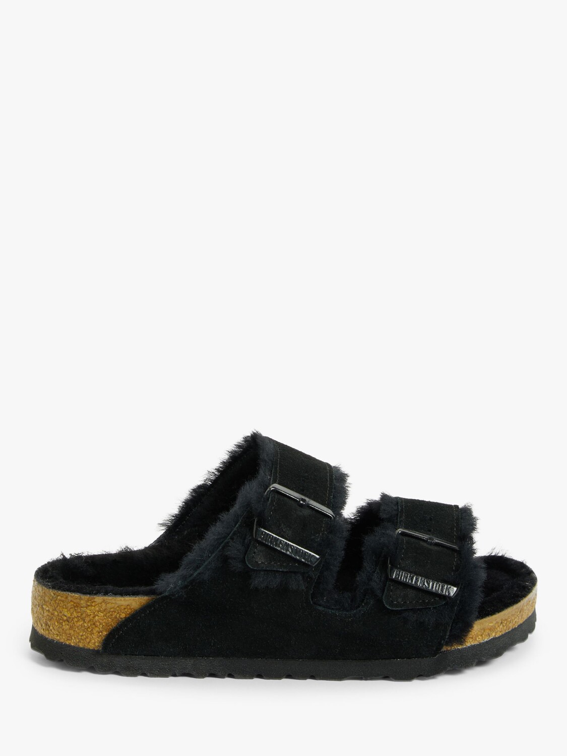 

Замшевые тапочки Birkenstock Arizona, черные