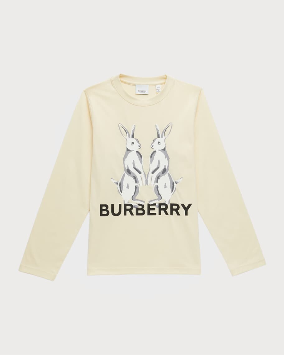 

Футболка с логотипом Hare для девочек, размеры 3–14 Burberry