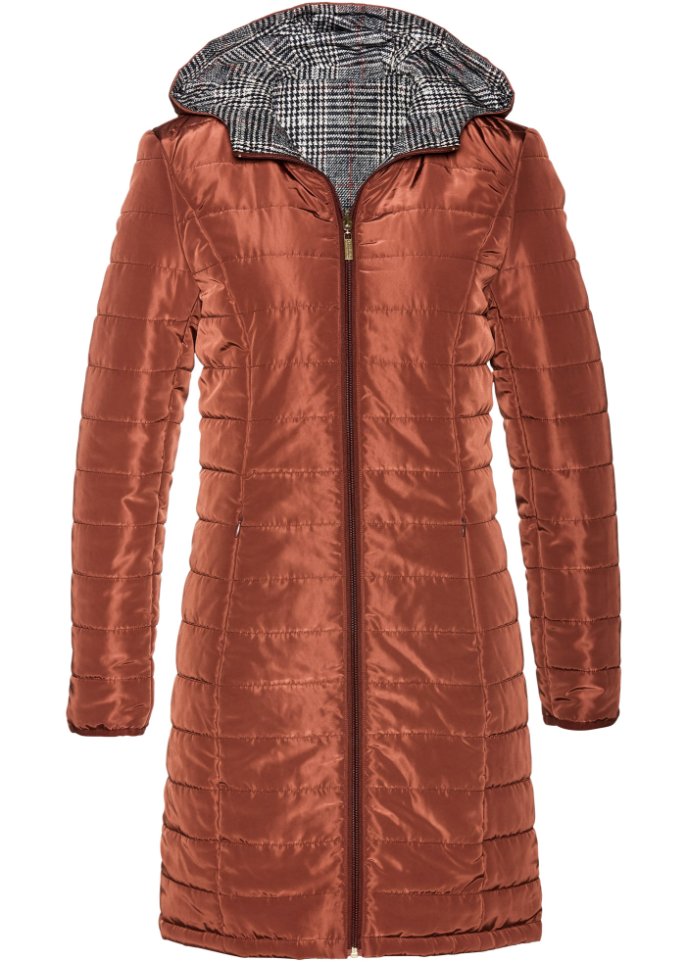 Красивое стеганое пальто которое можно сделать двусторонним Bpc Selection, оранжевый джинсы bpc светлые 42 размер