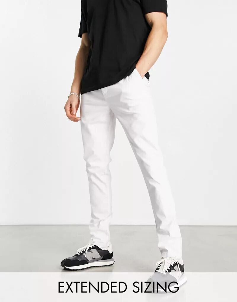 

Белые чиносы скинни ASOS
