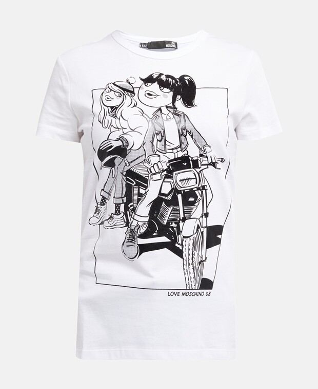 

Футболка Love Moschino, белый
