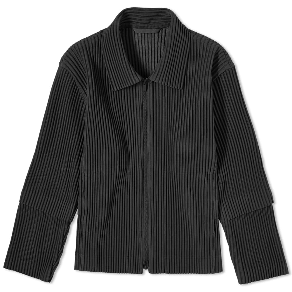 

Плиссированная куртка на молнии Homme Plissé Issey Miyake, черный