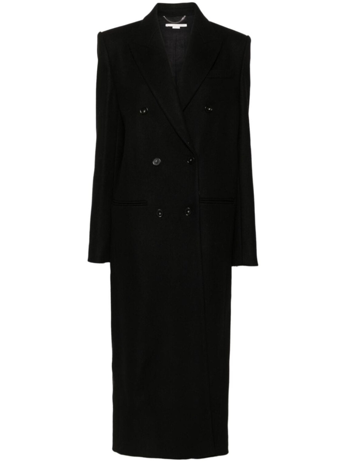 

Stella McCartney шерстяное двубортное пальто, черный
