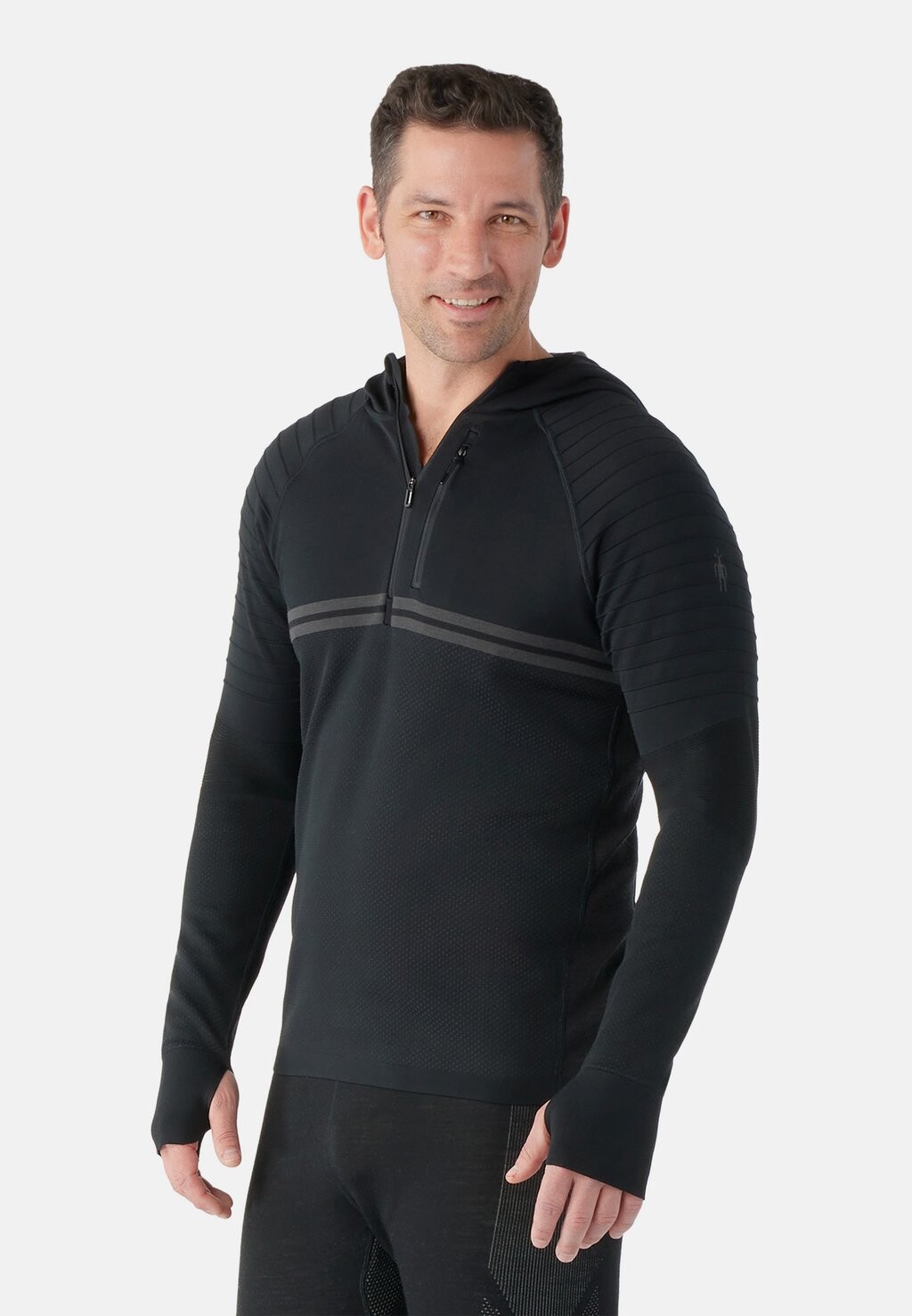 

Толстовка INTRAKNIT MERINO TECH 1/2 ZIP Smartwool, черный уголь