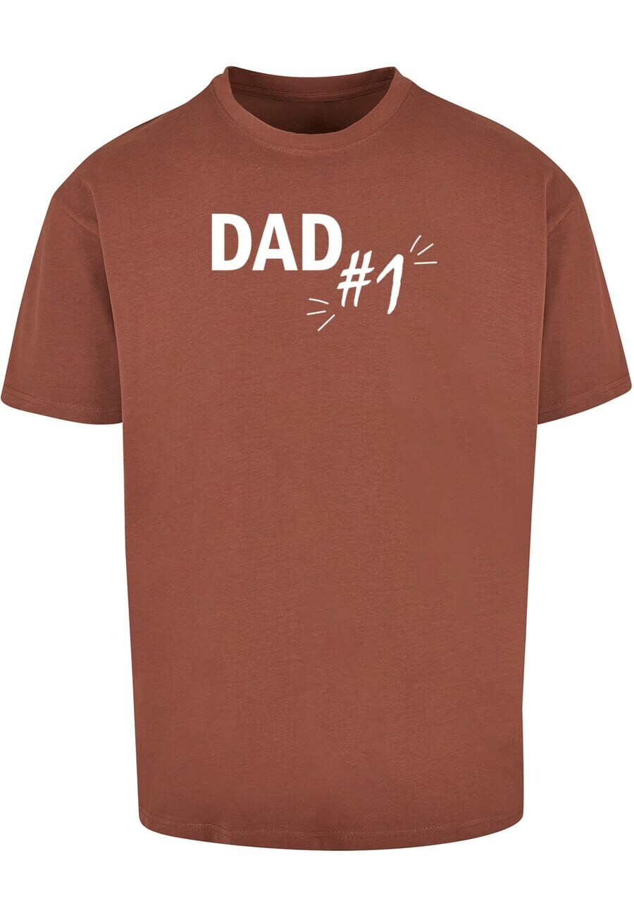 

Футболка Merchcode Fathers Day - Dad Number 1, коричневый