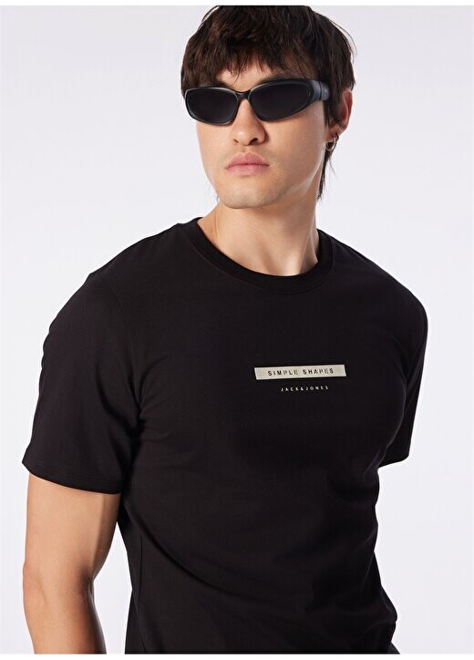

Черная мужская футболка с круглым вырезом JPRBLUHUNTER TEE SS CREW NECK EXC Jack & Jones, черный