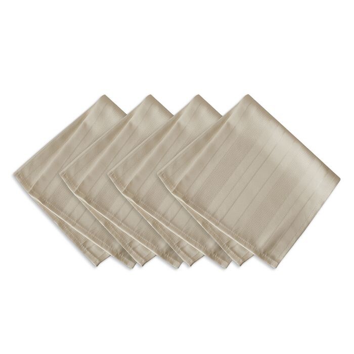

Жаккардовые салфетки Denley Stripe, набор из 4 шт. Elrene Home Fashions