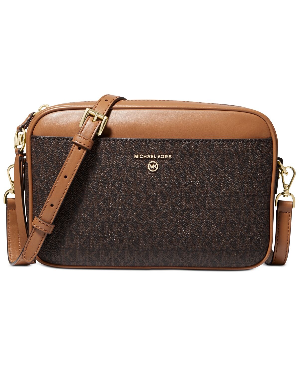 

Большая сумка через плечо с камерой и подвеской в ​​виде логотипа Jet Set East West Michael Kors